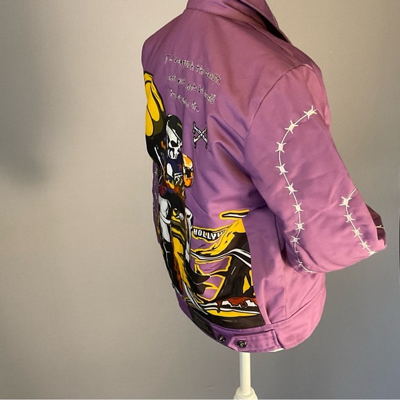 Brand X, Cute Goth, Pastel, LA Lakers Bomber Jacket - Picture 14 of 16